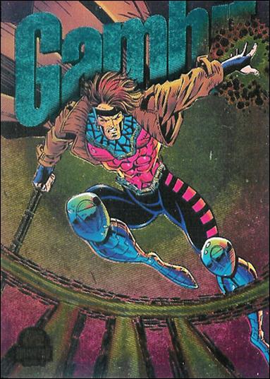 Marvel Universe: Series 5 (Power Blast Subset) card 4 Gambit (Rainbow Foil)
