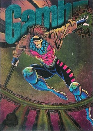 Marvel Universe: Series 5 (Power Blast Subset) card 4 Gambit (Rainbow Foil)