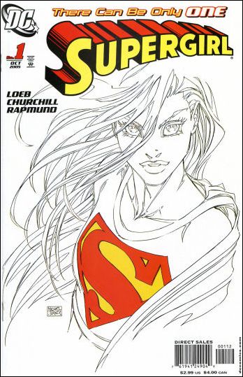 Supergirl (2005) issue 1-C Michael Turner Sketch Cover (2nd Printing)