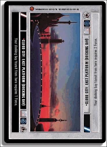 Star Wars: Cloud City Limited (Base Set) card 79 Cloud City: East Platform (Docking Bay)
