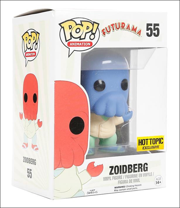 POP! Animation figure 55-B Zoidberg (Blue) Hot Topic Exclusive