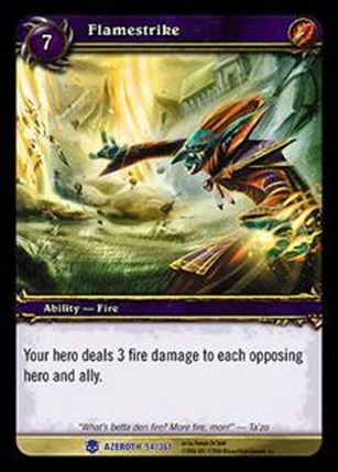 World of Warcraft: Heroes of Azeroth (Base Set) card 54 Flamestrike