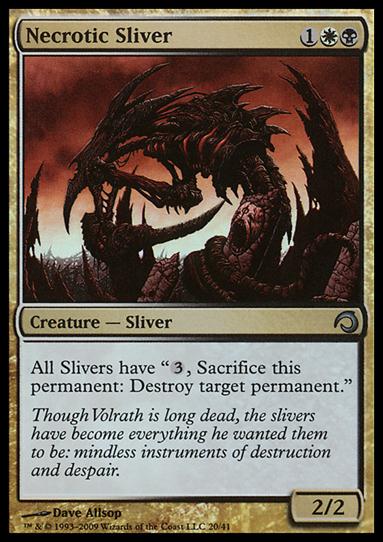 Magic the Gathering: Premium Deck Series: Slivers (Base Set) card 20 Necrotic Sliver