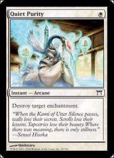 Magic the Gathering: Champions of Kamigawa (Base Set) card 39 Quiet Purity