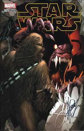 Star Wars (2015) issue 1-XAA DF Dale Keown AOD Collectables Signed Cover