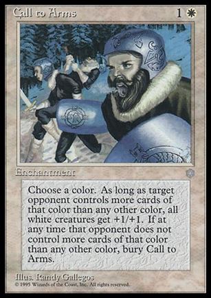 Magic the Gathering: Ice Age (Base Set) card 10 Call to Arms