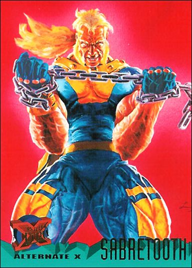1995 Fleer Ultra X-Men (Base Set) card 63 Sabretooth (Alternate X)