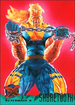 1995 Fleer Ultra X-Men (Base Set) card 63 Sabretooth (Alternate X)