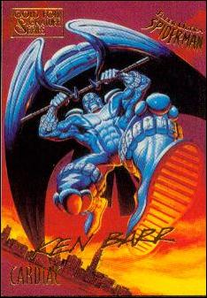 Fleer Ultra Spider-Man (Gold-Foil Signature Parallel Base Set) card 11 Cardiac