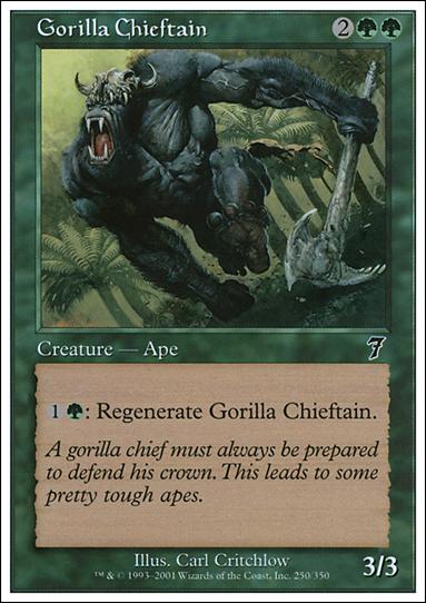 Magic the Gathering: 7th Edition (Base Set) card 250 Gorilla Chieftain