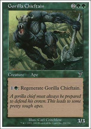 Magic the Gathering: 7th Edition (Base Set) card 250 Gorilla Chieftain