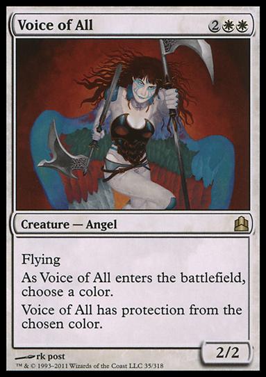 Magic the Gathering: Commander (Base Set) card 35 Voice of All