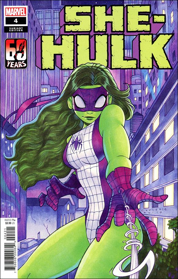 She-Hulk (2022) issue 4-B Chrissie Zullo Spider-Man 60th Anniversary Cover