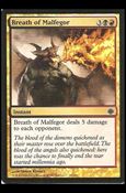 Magic The Gathering: Alara Reborn (Base Set) card 35-B Breath of Malfegor (foil)