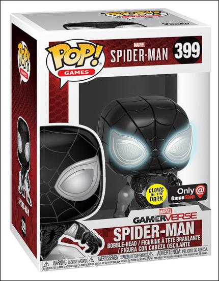 POP! Games figure 399 Spider-Man (GITD Gamestop Exclusive)