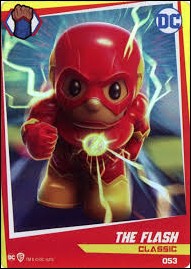 DC Comics Ooshies Collector Cards: Series 2 card 53 Flash:  Classic Foil 