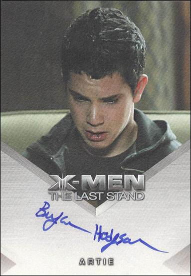 X-Men III: The Last Stand (Autograph Cards) card nn2 Bryce Hodgson as Artie