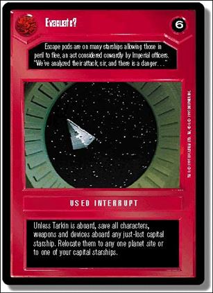 Star Wars: Premiere Limited (Base Set) card 110 Evacuate?