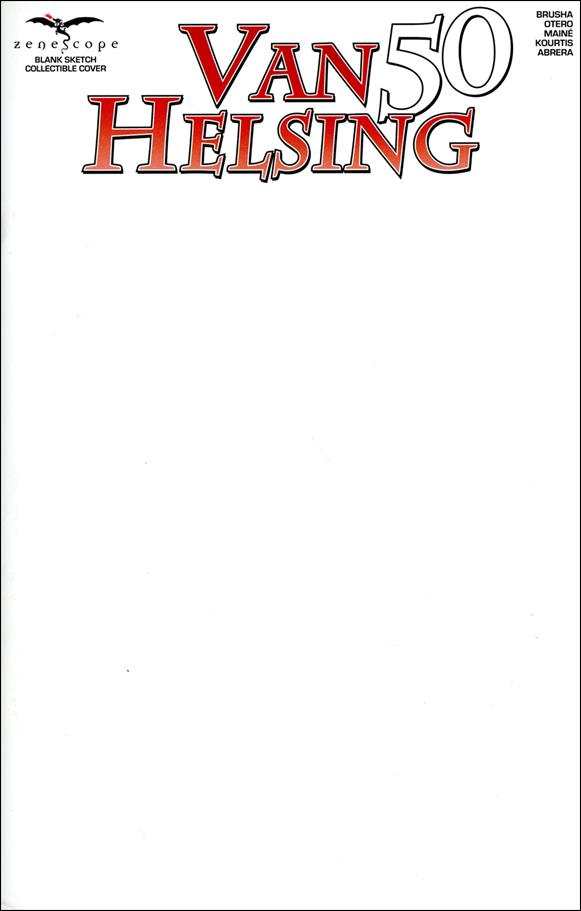 Van Helsing issue 50-F Blank Sketch Cover