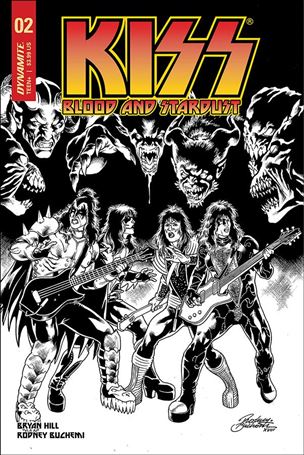 Kiss: Blood and Stardust issue 2-E Rodney Buchemi 1:10 Black & White Cover