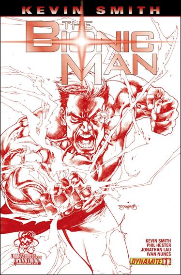 Bionic Man issue 1-G Larry's Comics Red Sketch Cover 1/1000