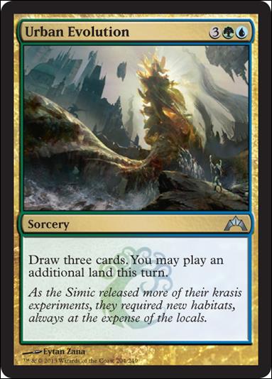 Magic the Gathering: Gatecrash (Base Set) card 204 Urban Evolution