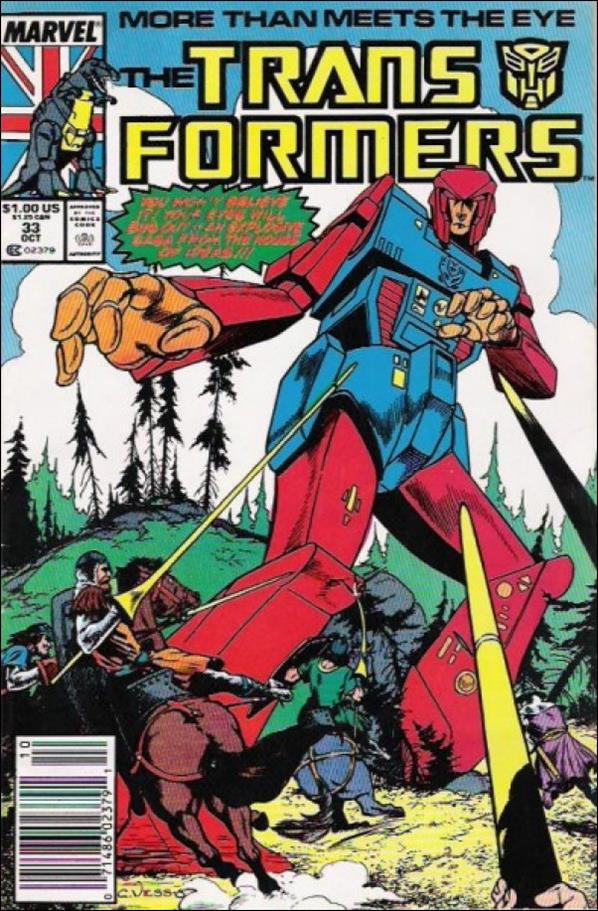 Transformers (1984) issue 33-B Newsstand Cover