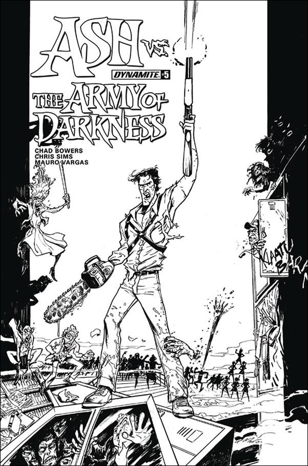 Ash vs. the Army of Darkness issue 5-D Mauro Vargas 1:10 Black and White Cover
