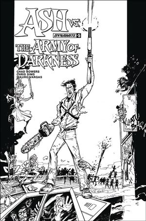 Ash vs. the Army of Darkness issue 5-D Mauro Vargas 1:10 Black and White Cover