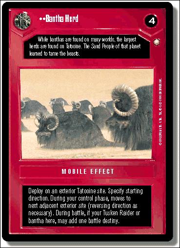 Star Wars: Special Edition Limited (Base Set) card 81 Bantha Herd
