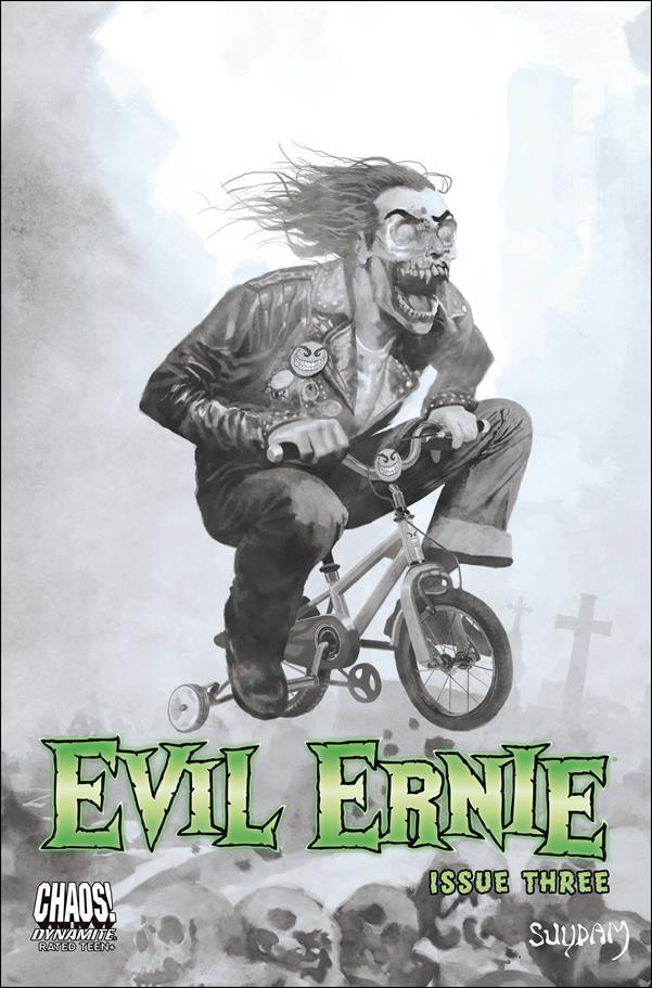 Evil Ernie (2021) issue 3-J Arthur Suydam 1:20 Black & White Cover