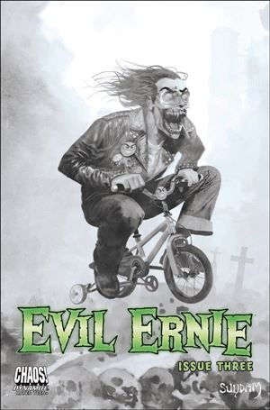 Evil Ernie (2021) issue 3-J Arthur Suydam 1:20 Black & White Cover