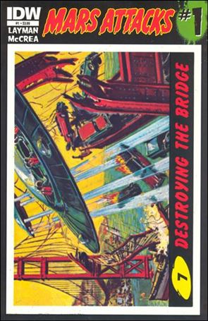 Mars Attacks (2012) issue 1-G Card #7 (Destroying the Bridge)