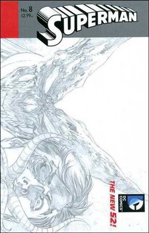 Superman (2011) issue 8-B Ivan Reis 1:25 Sketch Cover