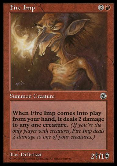Magic the Gathering: Portal (Base Set) card 126 Fire Imp