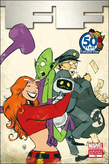 FF (2011) issue 12-C Skottie Young "FF 50th Anniversary" Cover