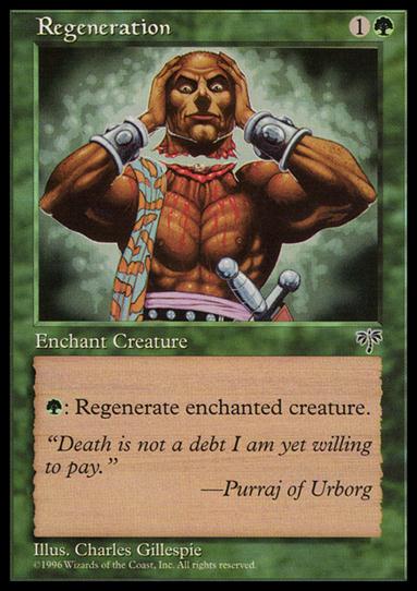 Magic the Gathering: Mirage (Base Set) card 236 Regeneration