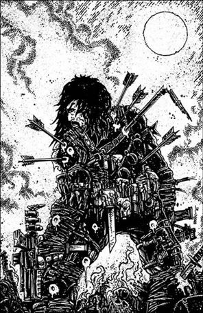 BRZRKR issue 10-H Kevin Eastman Black and White 1:100 Cover