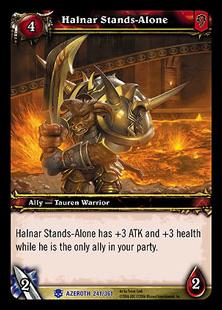 World of Warcraft: Heroes of Azeroth (Base Set) card 241 Halnar Stands-Alone