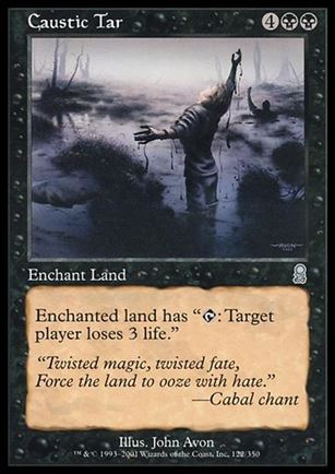 Magic the Gathering: Odyssey (Base Set) card 122 Caustic Tar