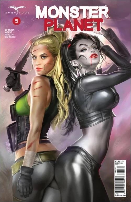 Monster Planet issue 5-C Josh Burns Cover