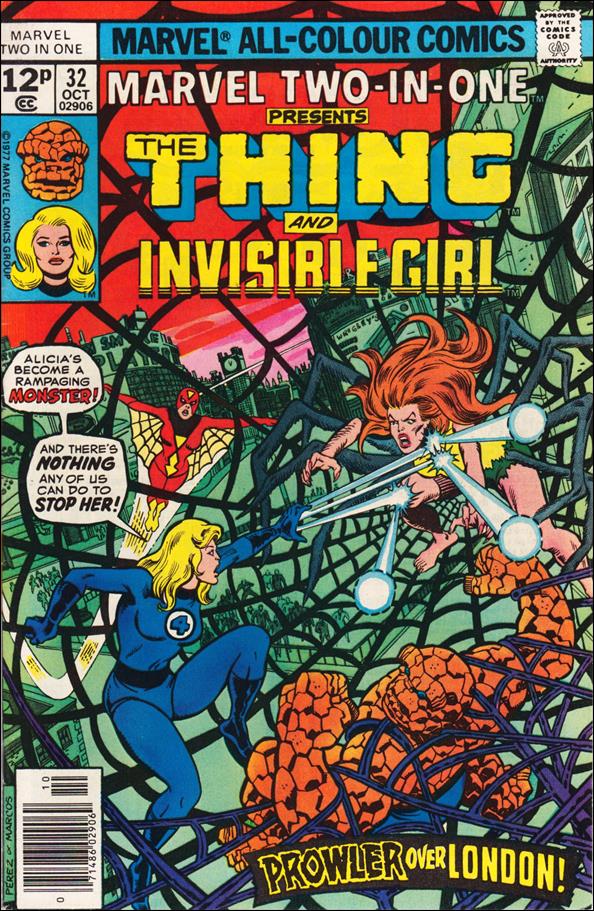 Marvel Two-in-One (1974) issue 32-C UK Price Cover