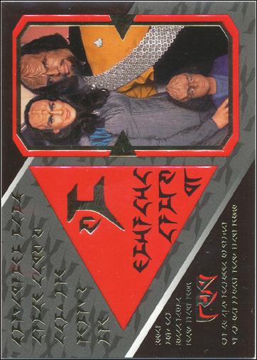 Star Trek: The Next Generation - The Episode Collection Season Three (Foil Embossed Subset) card S13 Klingon Family Values