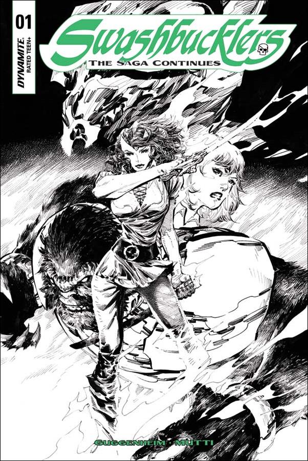 Swashbucklers: The Saga Continues issue 1-E Philip Tan B&W Cover