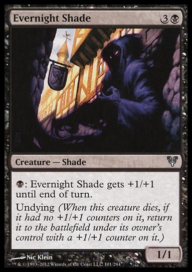 Magic the Gathering: Avacyn Restored (Base Set) card 101 Evernight Shade