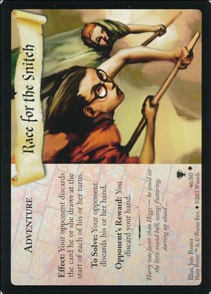 Harry Potter: Quidditch Cup (Base Set) card 46 Race for the Snitch