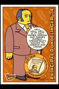 Simpsons Mania! (Base Set) card 34 Principal Dondelinger '74