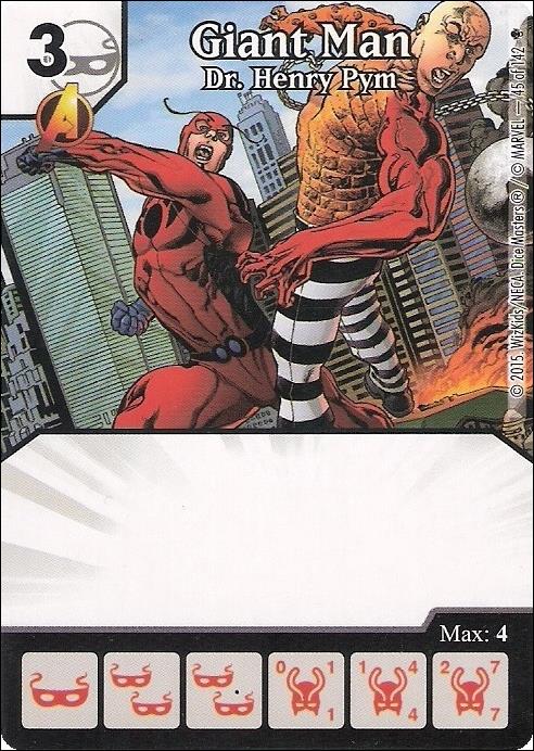 Marvel Dice Masters Age of Ultron  card 45 Giant Man: Dr. Henry Pym