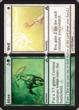 Magic the Gathering: Dragon's Maze (Base Set) card 121 Alive//Well 
