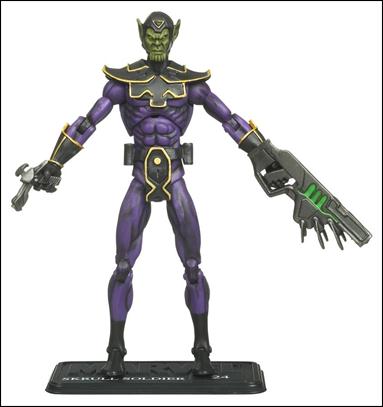 Marvel Universe (Series 2) figure 024-C Skrull Soldier (English Language Base) - Loose